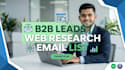do  b2b lead generation web research and email list building