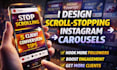 design instagram carousel, instagram post, instagram feed, linkedin carousel