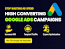 setup and optimize high converting google ads campaigns, PPC ad campaign