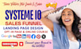 setup systeme io sales funnel, systeme landing page, systeme io blog website