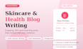 write SEO optimized skincare and health blog