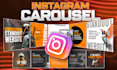 design instagram carousel posts and facebook ad creatives
