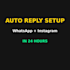 create whatsapp auto reply system
