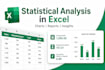 perform statistical data analysis and processing in excel