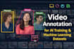 do image and video annotation for ai training and machine learning datasets