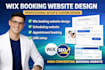 do wix booking website design,scheduling website, appointment booking, lms setup