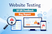 test your website usability and provide UI UX feedback
