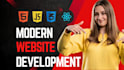 develop a modern website, frontend website development