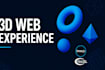 build 3d website with threejs react fiber experience