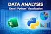 do data analysis and visualization using excel and python