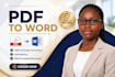 convert PDF and scanned documents to editable word