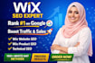 do wix SEO optimization to boost website  product sales
