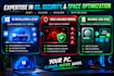 repair, fix pc, install windows os, remove malware, cleanup disk, obs studio