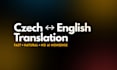 translate czech to english texts with native fluency