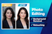 do photo editing, logo and data entry