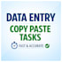 data entry and copy paste tasks