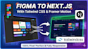convert figma to react using tailwind CSS with full responsiveness