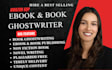 be your professional ebook ghostwriter, book editor and ghost book writer