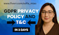 draft terms and conditions, gdpr privacy policy, contracts