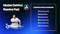 teach you davinci resolve with 1 on 1 personal coaching