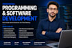 develop python java c cpp and javascript projects