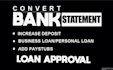 help with loan processing and documentation like bank statement conversion