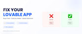 fix lovable app bugs and add features fast
