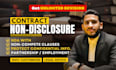 draft nda, non disclosure and non compete agreements professionally