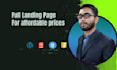 design a modern and affordable custom landing page