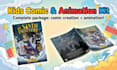 create a childrens comic book and animated trailer