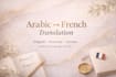 translate arabic to french professionally