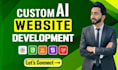 design, develop, and debug custom websites as a full stack website developer