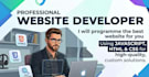 do web programming using html, css, javascript, and edit web