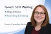 write SEO content in french canadian