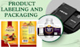 do product packaging design, label, box, bottle, pouch, 3d mockup 3d modeling