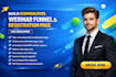 build a gohighlevel webinar funnel and registration page for educators
