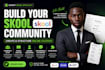 setup skool community create skool community do skool online course community