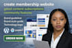 create membership website gated content subscriptions community features