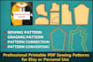 create printable PDF sewing patterns for etsy or personal use