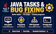 fix java bugs, solve java tasks, and create java programs