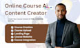 setup course creation, online course content, course creation and ai humanizer