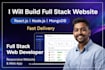 build a full stack web application using react node and mongodb