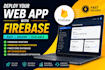 setup and deploy your web app using firebase hosting and backend services