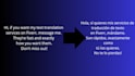 translate your text between english and spanish manually