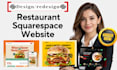 do squarespace restaurant website, food website design squarespace cafe website