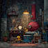 create steam capsule art in pixel art style