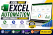 build excel automation, fix complex formulas and dashboards