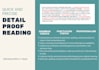 perform detailed and precise proofreading