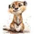 create cute cartoon watercolor animals illustrations for you