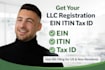 get your llc registration itin number ein number itin application tax id number